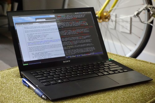 Vaio in use