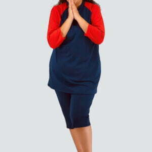SunSafe PLUS SIZE Navy/Red