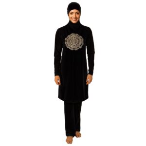 Modest-Fit Black_Aztec