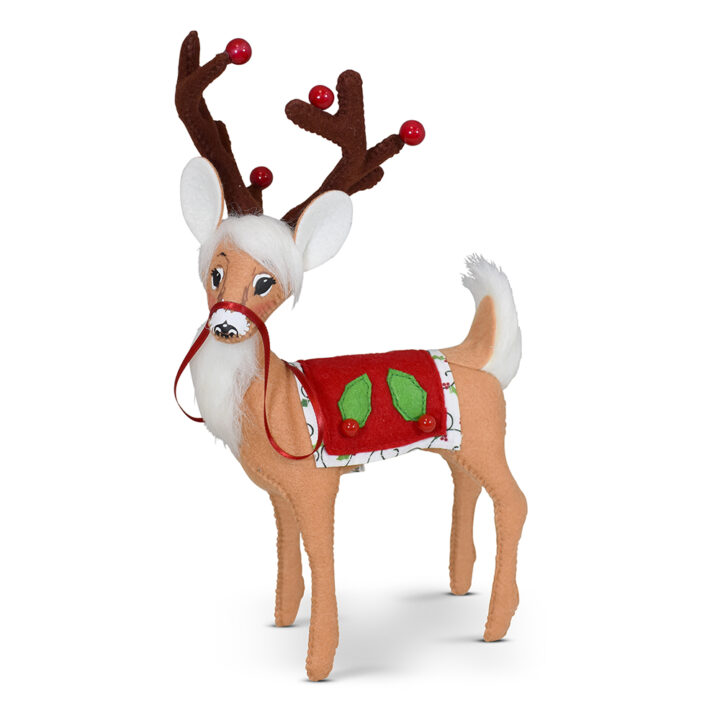 460125 8in Holly Jolly Reindeer
