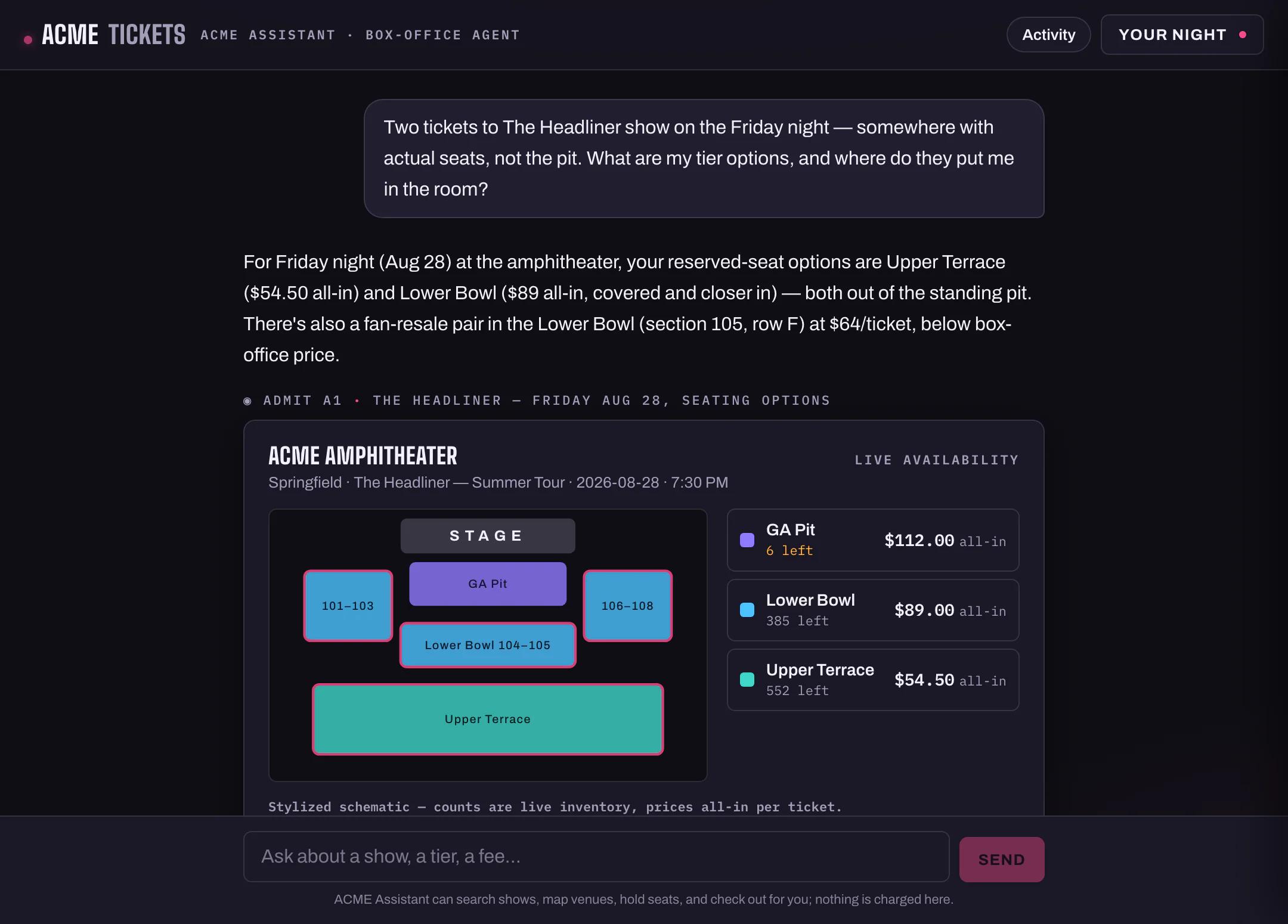 Entertainment consumer demo preview