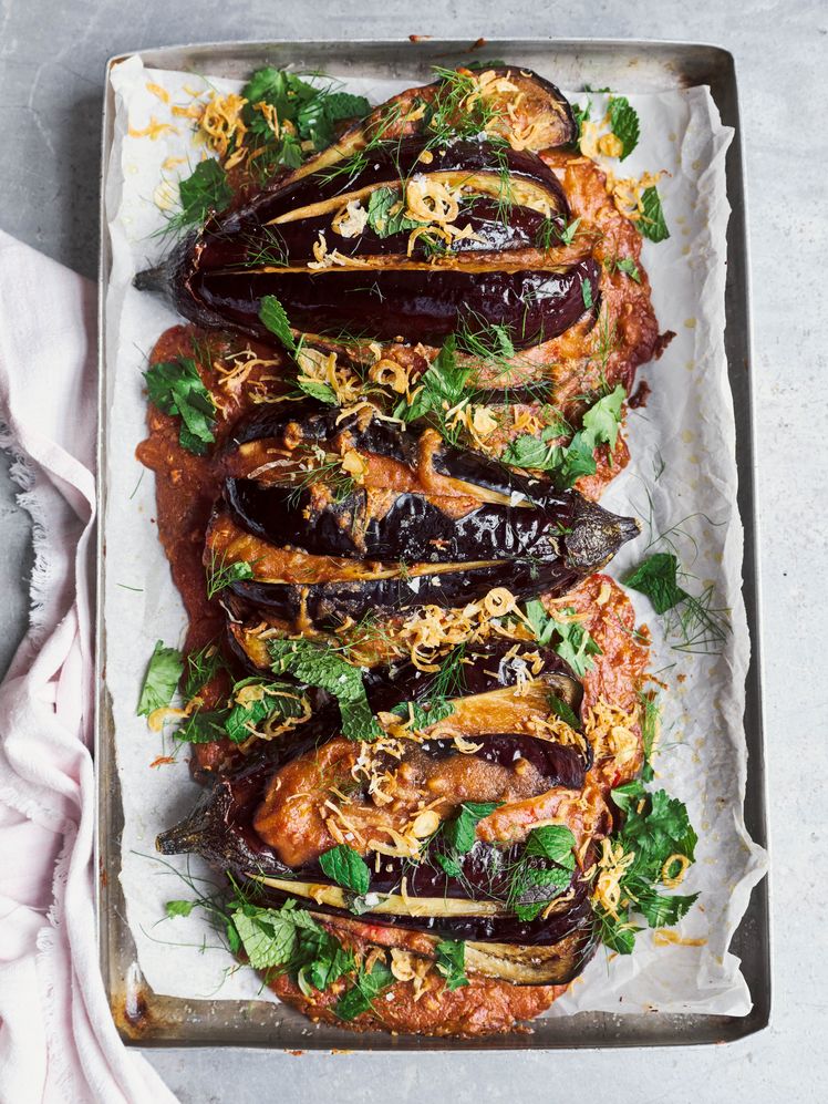Eggplant Roasted in Satay Sauce