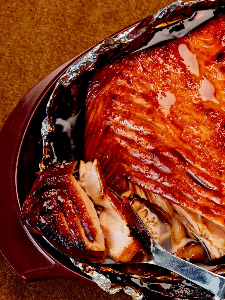 Hot Honey–Glazed Salmon