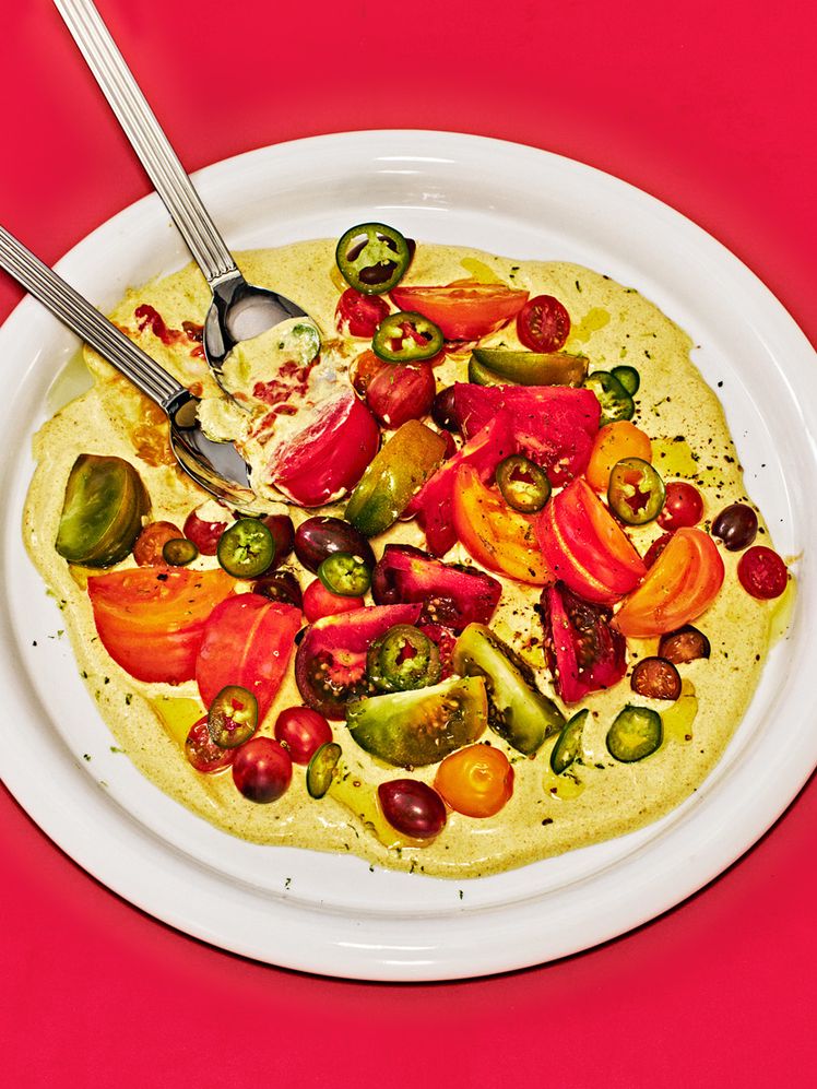 Tomatoes With Curry Yogurt
