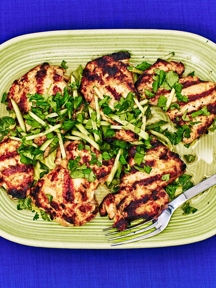 Grilled Lemongrass Chicken Thighs