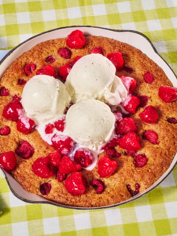 Raspberry–Brown Butter Skillet Cake