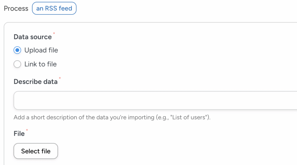 RSS feeds