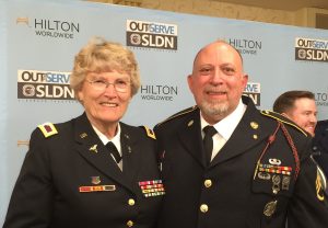 James Apedaile with Col Cammermeyer