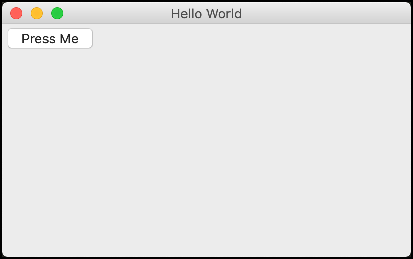 Hello World with a wxPython Panel