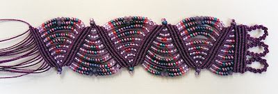 micro macrame bracelet by Robin Atkins