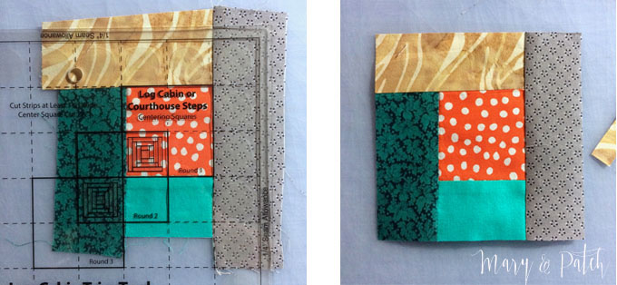 How to use the Log Cabin Trim Tool to make a quick Log Cabin quilt