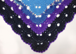 Robin Atkins, crocheted shawl Robin Atkins, crocheted shawl