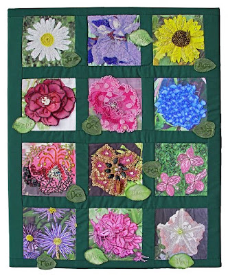 bead journal project, 12 pieces in a wall hanging by Krispi S