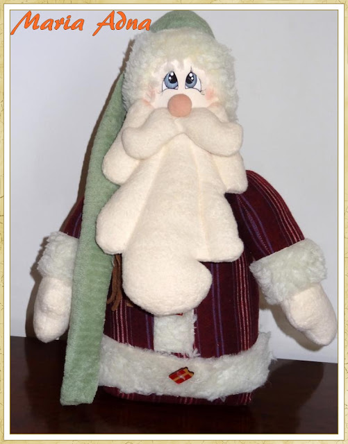 Papai Noel II - Maria Adna Ateliê Papai Noel, Maria Adna, Decoração natalina, Decoração de Natal, Artigos de Natal, Natal, Patchwork bolsas e afins