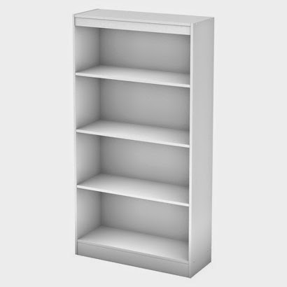 frabric storage system: 4-shelf bookcase manufactured by South Shore frabric storage system: 4-shelf bookcase manufactured by South Shore