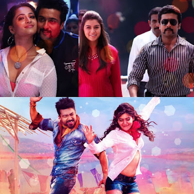 Some of The Heroines of Actor Surya Some of The Heroines of Actor Surya