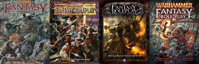 Warhammer Fantasy Roleplay Covers 1st to 4th editions Warhammer Fantasy Roleplay Covers 1st to 4th editions