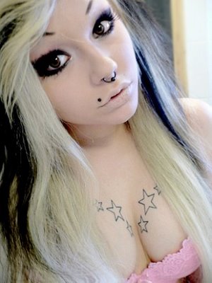 Sexy star tattoo for emo girl Sexy star tattoo for emo girl