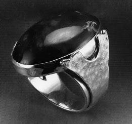 Robin Atkins, sterling silver, man's ring Robin Atkins, sterling silver, man's ring