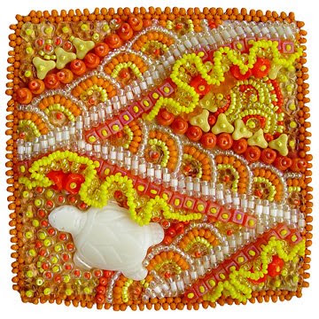 bead embroidery, bead journal project, March 08, Christy H