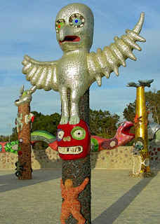 mosaic sculpture, Queen Califia's Magical Circle by Niki De Saint Phalle, photograph by Robin Atkins