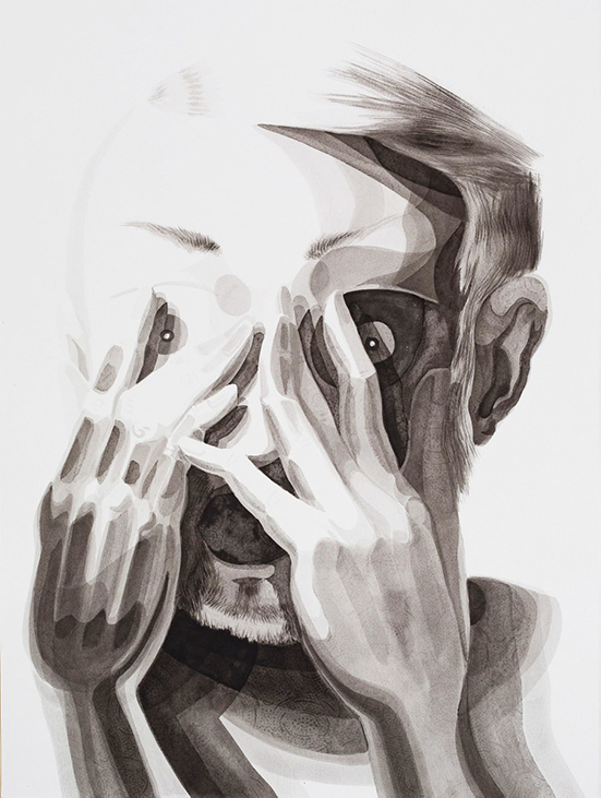 Marijn Akkermans untitled, from the series ' ... and suddenly, all is revealed', 2019 ink on paper 70 x 50 cm Marijn Akkermans untitled, from the series ' ... and suddenly, all is revealed', 2019 ink on paper 70 x 50 cm