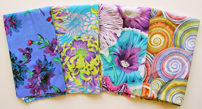 Robin Atkins, focal fabrics for next shimmer quilt Robin Atkins, focal fabrics for next shimmer quilt