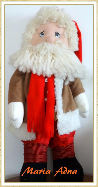 Papai Noel I Papai Noel, Maria Adna, Maria Adna Ateliê, Decoração natalina, Decoração de Natal, Artigos de Natal, Natal, Patchwork bolsas e afins