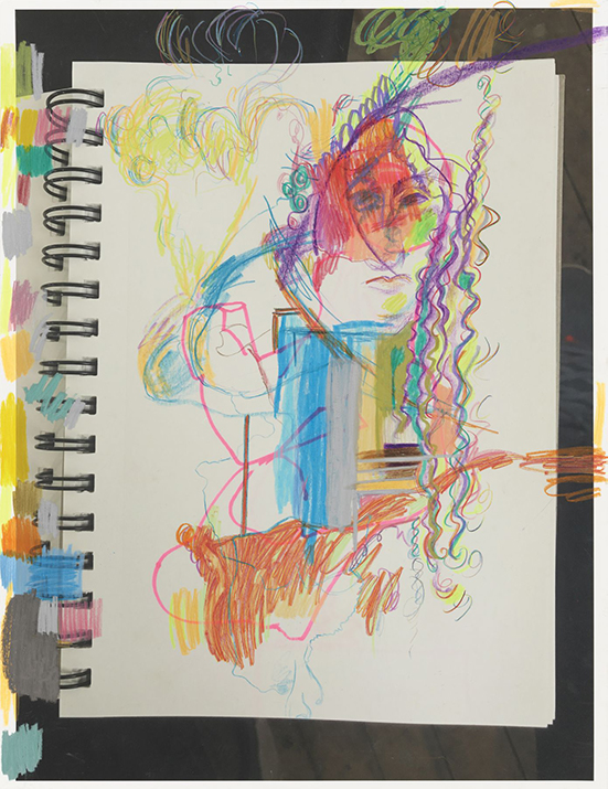 Rachel Harrison The Classics, 2019 Graphite, colored pencil, and wax crayon on pigmented inkjet print 55.9 x 43.2 cm Rachel Harrison The Classics, 2019 Graphite, colored pencil, and wax crayon on pigmented inkjet print 55.9 x 43.2 cm