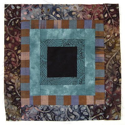 God's Eye Quilt, block 1, by Robin Atkins