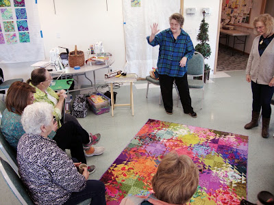 Kitty Sorgen teaching shimmer quilt for our local guild Kitty Sorgen teaching shimmer quilt for our local guild