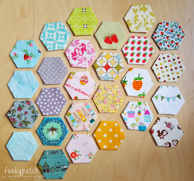 Intercambio de Hexágonos Hexágonos de tela de 1"