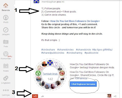Cara Cepat Mendapatkan Folower di Google plus Cara Cepat Mendapatkan Folower di Google plus