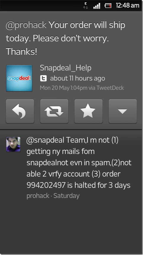 Snapdeal Order will ship today Snapdeal Order will ship today
