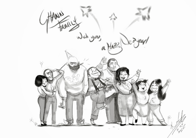 This is from the Ghann family, wishing you a Happy New year.