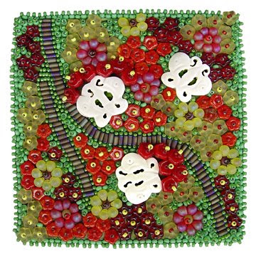 bead embroidery, bead journal project, May 08, Christy H