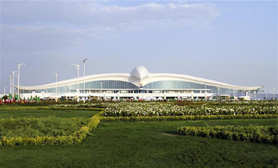 Ashgabat Capital of Turkmenistan We See This New International Airport Looks Like Flying Falcon Ashgabat Capital of Turkmenistan We See This New International Airport Looks Like Flying Falcon