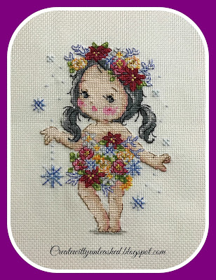 Soda Cross Stitch winter fairy Elf Garden