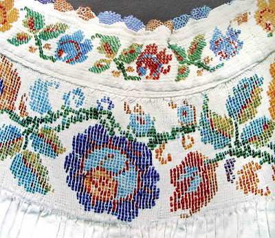 bead embellished pleating from central Mexico