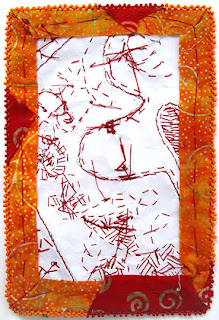Bead Journal Project, June's page (back side) by Robin Atkins, Bead Artist