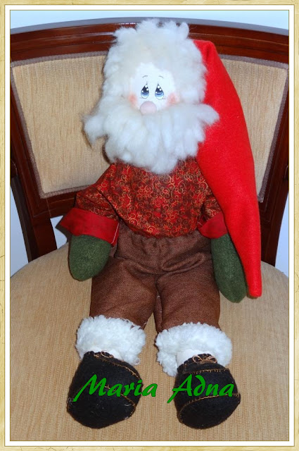 Papai Noel III - Maria Adna Ateliê Papai Noel, Maria Adna, Decoração natalina, Decoração de Natal, Artigos de Natal, Natal, Patchwork bolsas e afins
