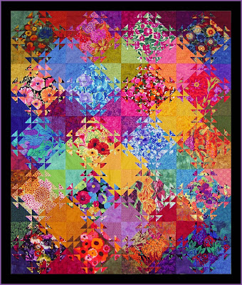 Robin Atkins, Shimmer quilt, before quilting Robin Atkins, Shimmer quilt, before quilting