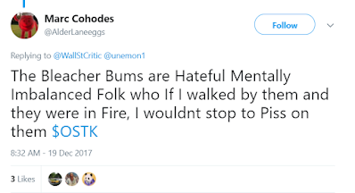 Marc Cohodes Tweet, December 19, 2017 Marc Cohodes Tweet, December 19, 2017