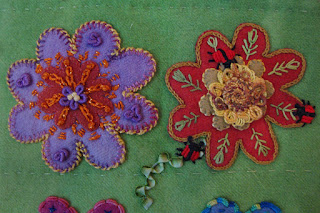 Memories, a wall quilt by Roberta Roberts, detail Memories, a wall quilt by Roberta Roberts, detail