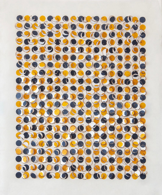 Zaida Oenema Soft Ground/Hard Edge (yellow #2), 2020 Cogon grass, colour pencil 50 x 42 cm Zaida Oenema Soft Ground/Hard Edge (yellow #2), 2020 Cogon grass, colour pencil 50 x 42 cm