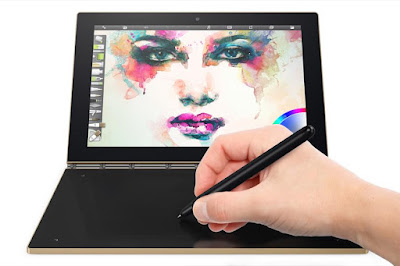 Lenovo Introduces New Key Board Less Yoga Book Where One can Write or Type On Touch Screen Lenovo Introduces New Key Board Less Yoga Book Where One can Write or Type On Touch Screen