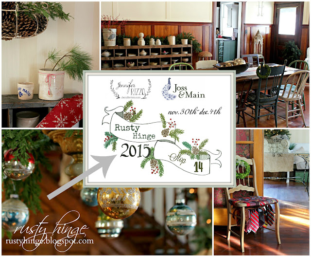 Rusty Hinge 2015 Rustic Meets Refined Christmas Home Tour Rusty Hinge Holiday Housewalk Stop 14