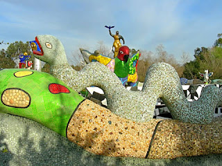 mosaic sculpture, Queen Califia's Magical Circle by Niki De Saint Phalle, photograph by Robin Atkins