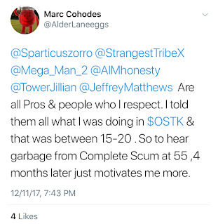 Marc Cohodes Tweet, December 11, 2017 Marc Cohodes Tweet, December 11, 2017
