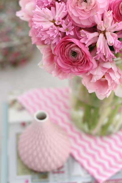 A Bunch for the Weekend-# 68-Pink Spring Flowers-Ingrid Henningsson-Of Spring and Summer